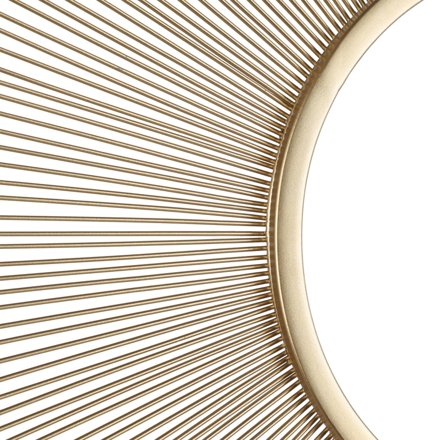 Eglo - Zidno ogledalo prečnika 76 cm, zlatno/crno