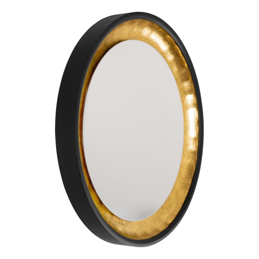 Eglo 425062 - Zidno ogledalo BONTANG, prečnika 90 cm, crno/zlatno