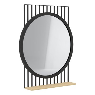 Eglo 425065 - Ogledalo HUNWICK 45,4x57 cm crna/lipa