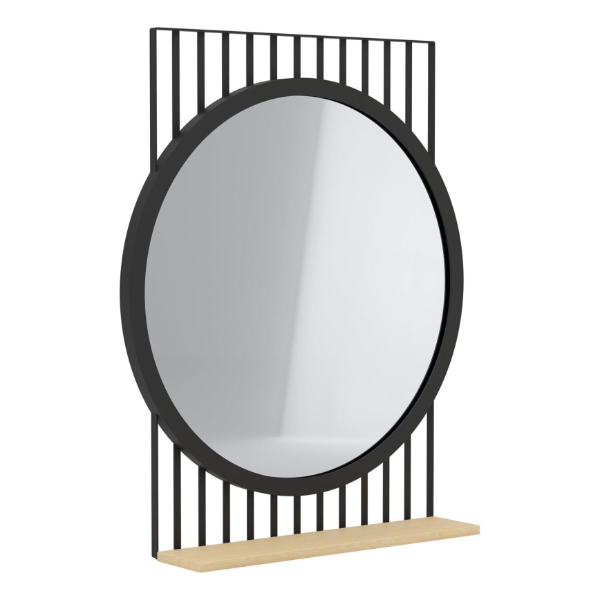 Eglo 425065 - Ogledalo HUNWICK 45,4x57 cm crna/lipa