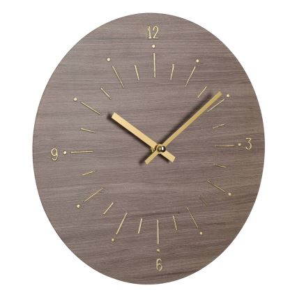 Eglo - Zidni sat 1xAA, prečnik 30 cm, braon