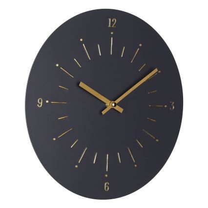 Eglo - Zidni sat 1xAA, prečnik 30 cm, crne boje