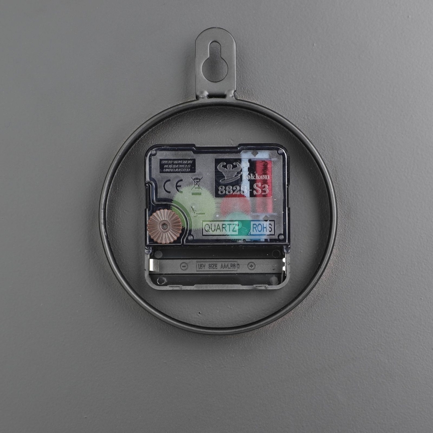 Eglo - Zidni sat 1xAA, prečnik 30 cm, crne boje