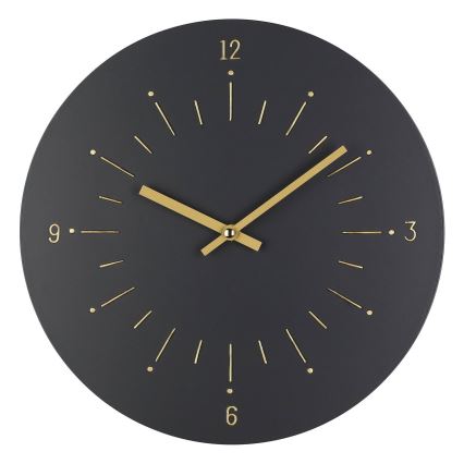 Eglo - Zidni sat 1xAA, prečnik 30 cm, crne boje