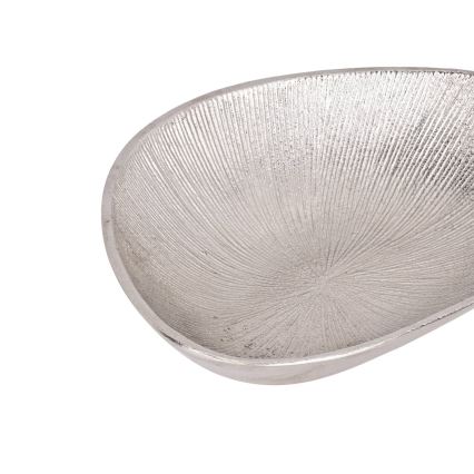 Eglo - Dekorativni poslužavnik 17,5x24,5 cm srebrno