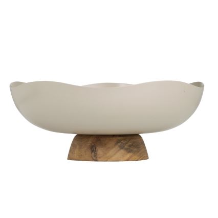 Eglo - Dekorativni poslužavnik, prečnik 25 cm, bež