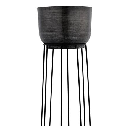 Eglo - Set 3x Metalna saksija crno