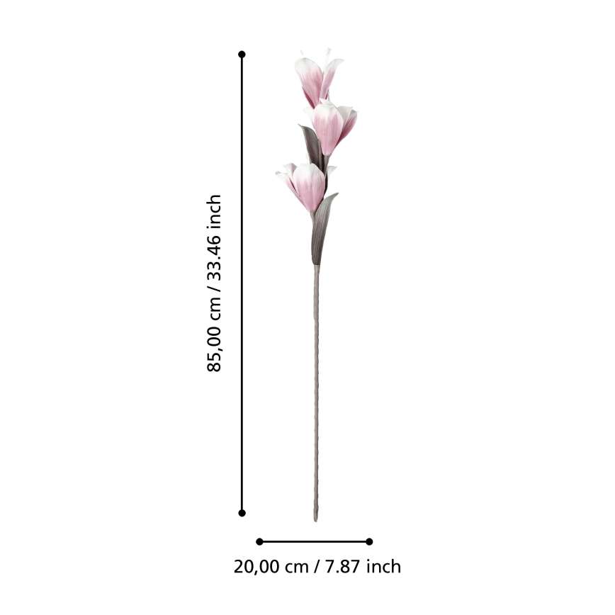 Eglo - Veštački cvet 85 cm roze