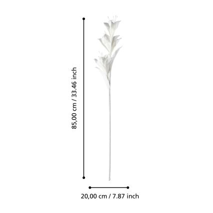 Eglo - Veštački cvet 85 cm bela