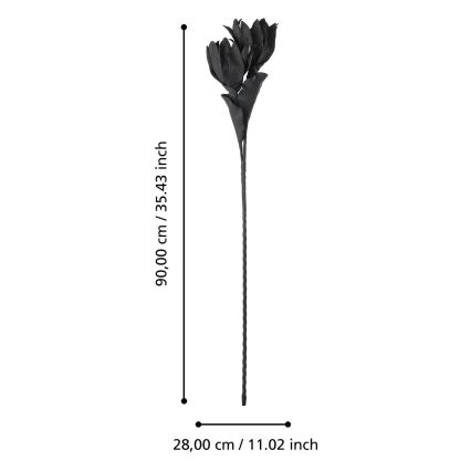 Eglo - Veštački cvet 90 cm crno