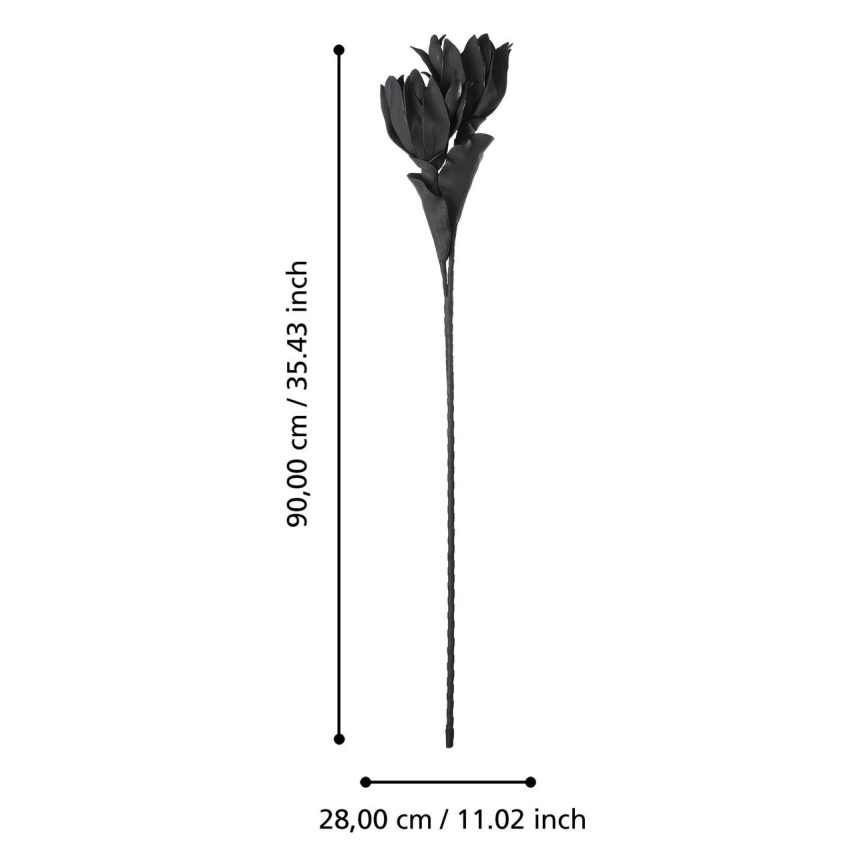 Eglo - Veštački cvet 90 cm crno