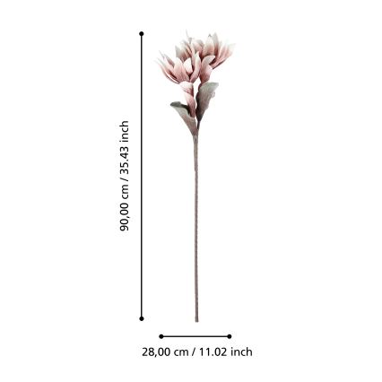 Eglo - Veštački cvet 90 cm roze