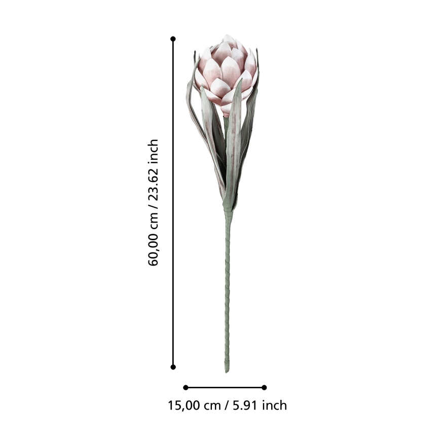 Eglo - Veštački cvet 60 cm roze