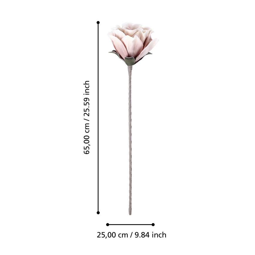 Eglo - Veštački cvet 65 cm roze