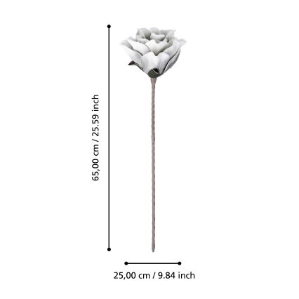 Eglo - Veštački cvet 65 cm bela
