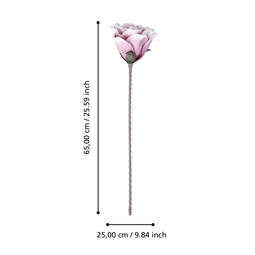 Eglo - Veštački cvet 65 cm roze