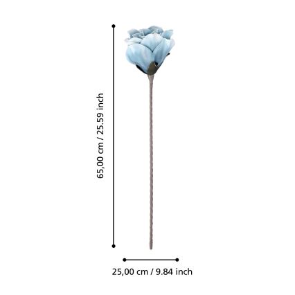 Eglo - Veštački cvet 65 cm plava