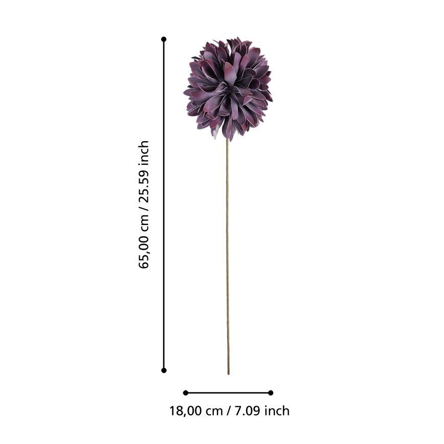 Eglo - Veštački cvet 65 cm ljubičasta
