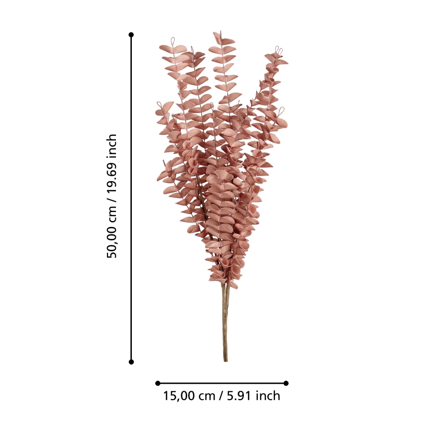 Eglo - Veštački cvet 50 cm crveno