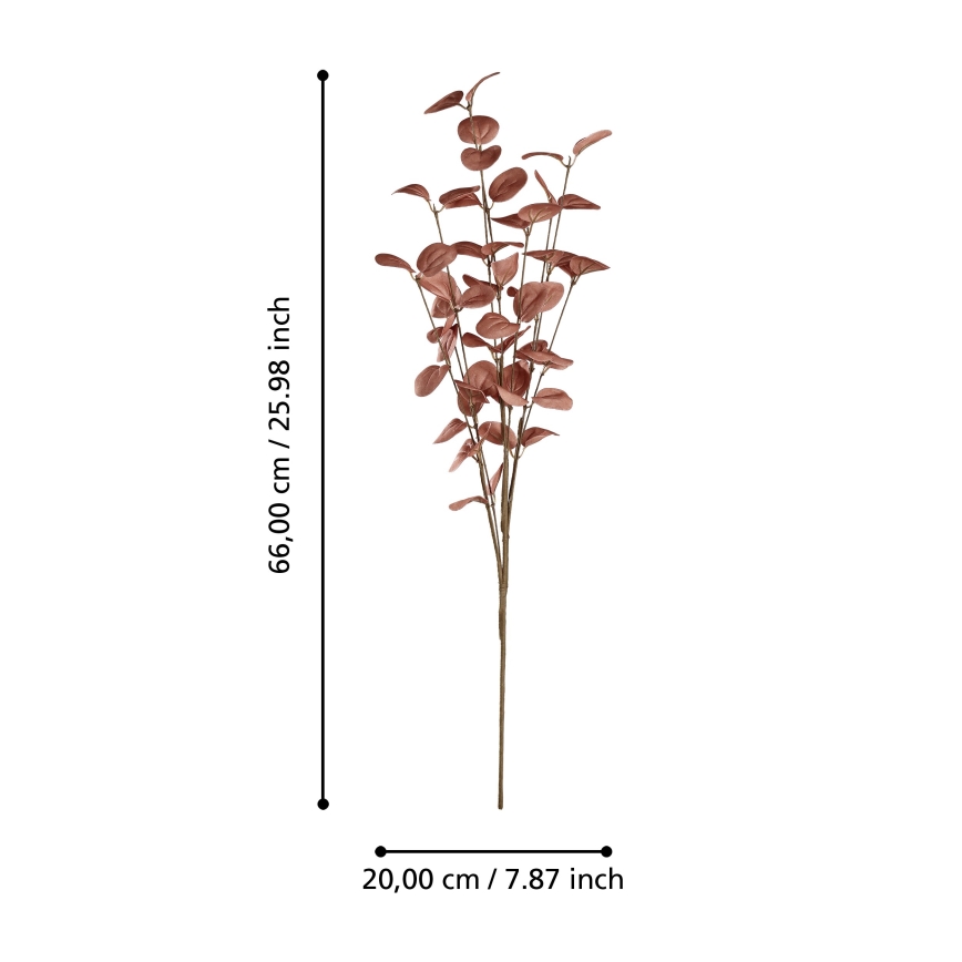 Eglo - Veštački cvet 66 cm crveno