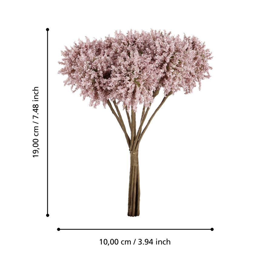 Eglo - Veštački cvet 19 cm roze