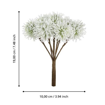 Eglo - Veštački cvet 19 cm bela