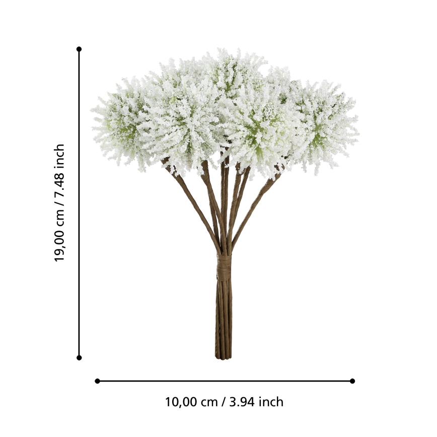 Eglo - Veštački cvet 19 cm bela