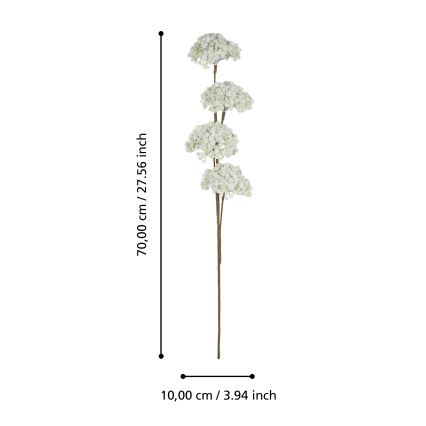 Eglo - Veštački cvet 70 cm bela