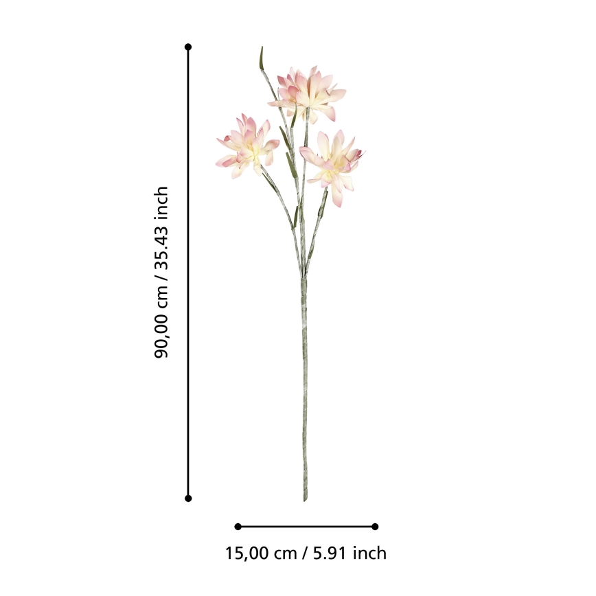 Eglo - Veštački cvet 90 cm roze