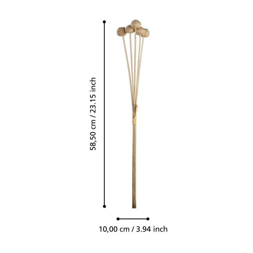Eglo - Veštački cvet 58,5 cm zlatna