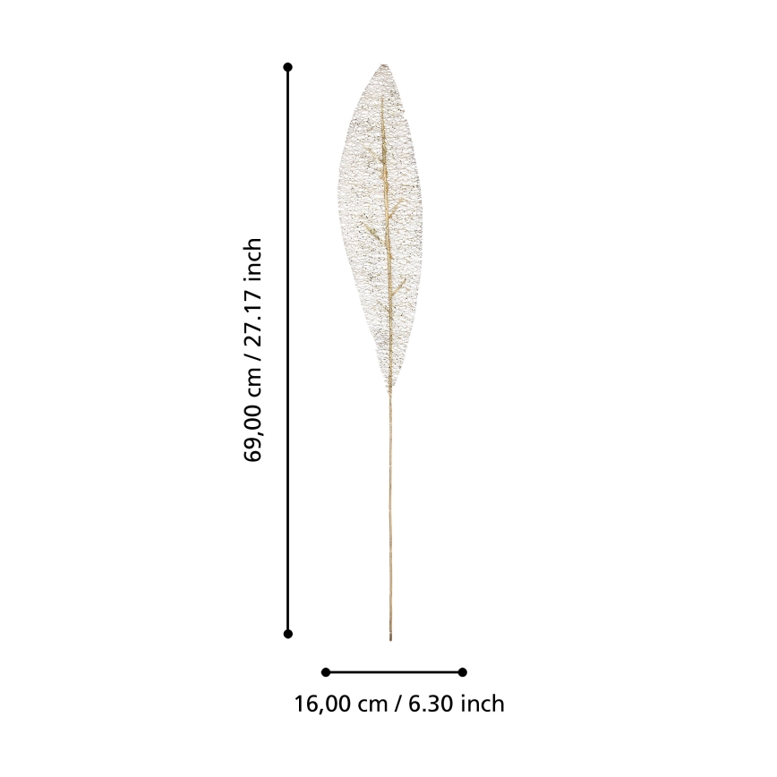 Eglo - Veštački cvet 69 cm srebrno