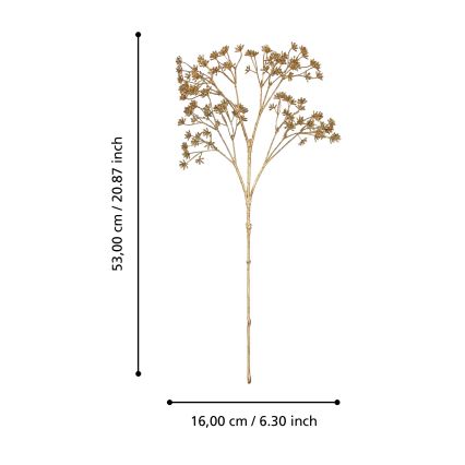 Eglo - Veštački cvet 53 cm zlatna