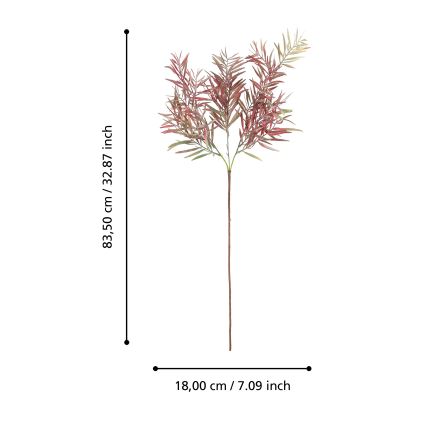 Eglo - Veštački cvet 83,5 cm crveno