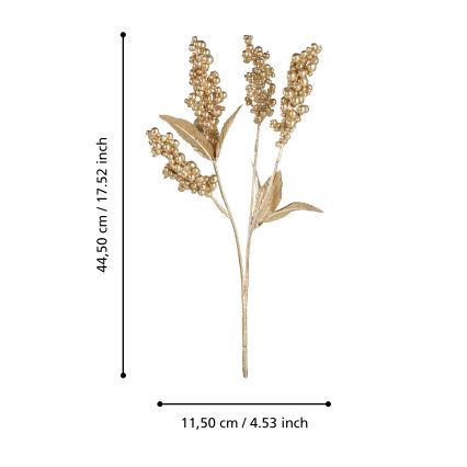 Eglo - Veštački cvet 44,5 cm zlatna