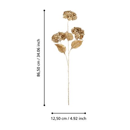 Eglo - Veštački cvet  86,5 cm zlatna