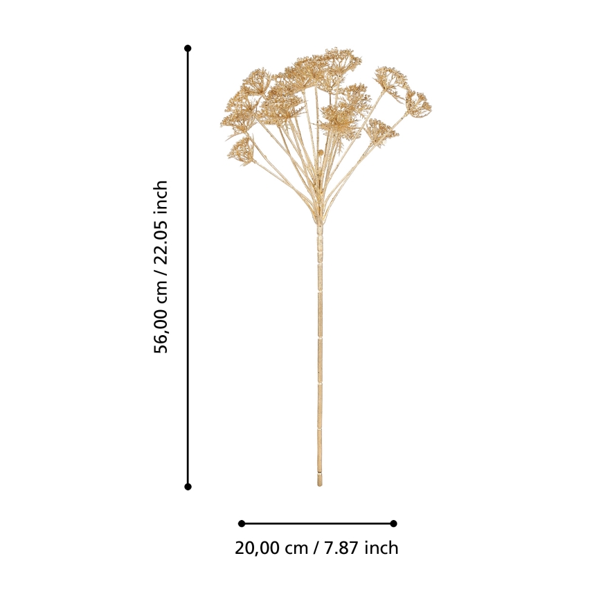 Eglo - Veštački cvet 56 cm zlatna