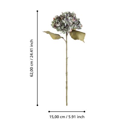 Eglo - Veštački cvet 62 cm zelena