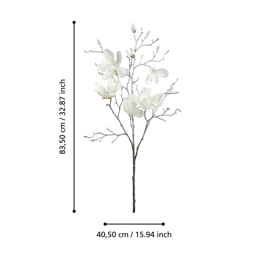 Eglo - Veštački cvet 83,5 cm bela