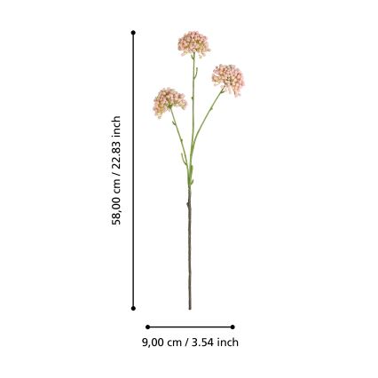 Eglo - Veštački cvet 58 cm roze
