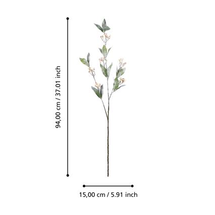 Eglo - Veštački cvet 94 cm kremasta/zelena