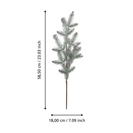 Eglo - Veštačka borova grančica 58,5 cm zelena
