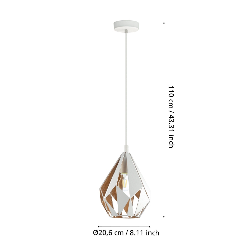 Eglo - Luster na lancu 1xE27/60W/230V
