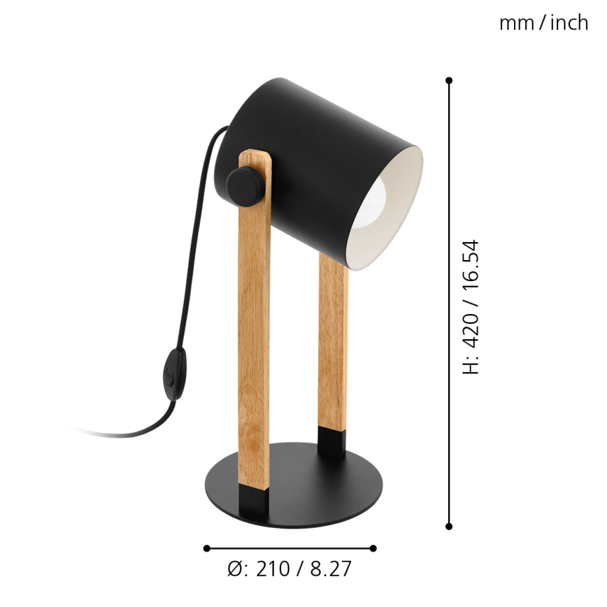 Eglo - Stona lampa 1xE27/28W/230V