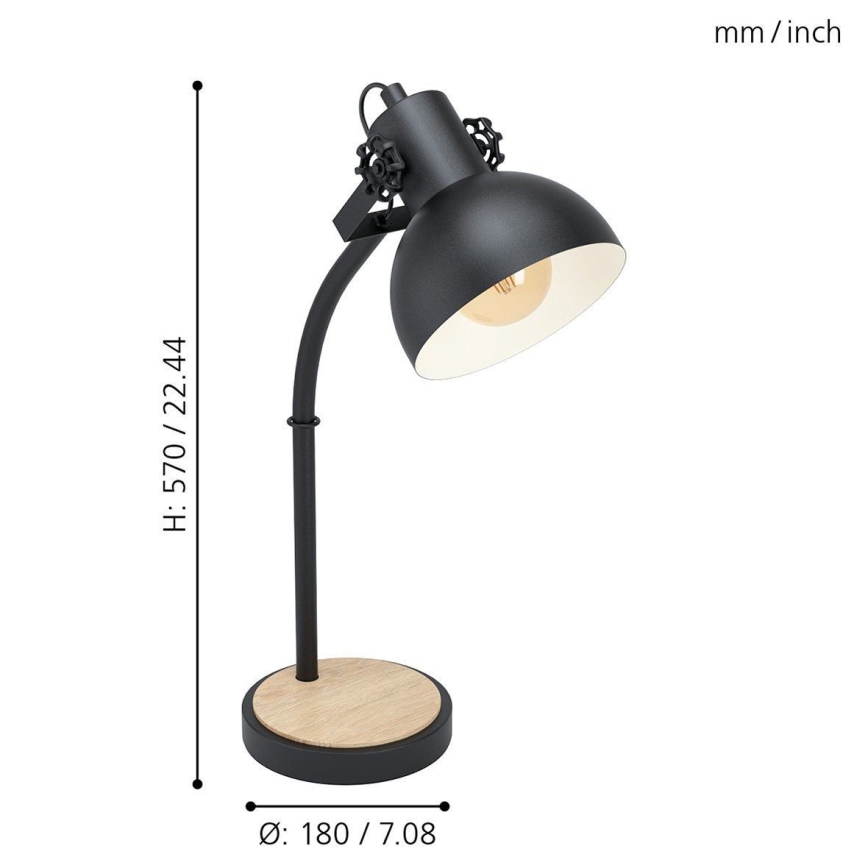 Eglo 43165 - Stona lampa LUBENHAM 1xE27/28W/230V