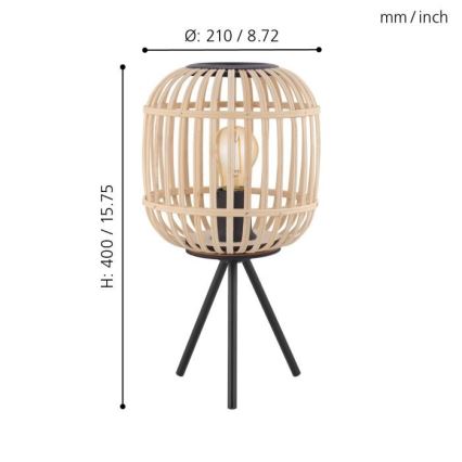 Eglo - Stona lampa 1xE27/28W/230V