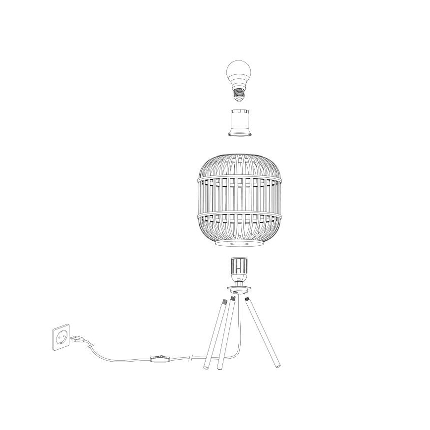 Eglo - Stona lampa 1xE27/28W/230V
