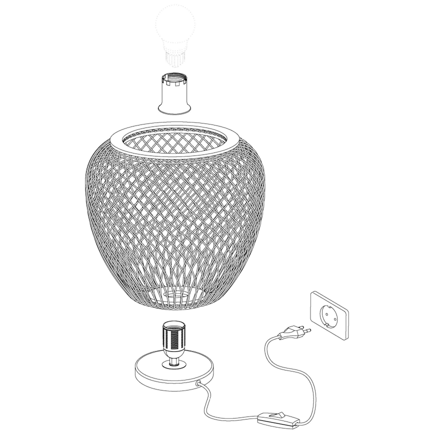 Eglo - Stona lampa 1xE27/40W/230V