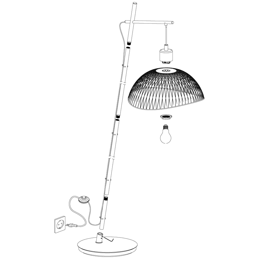 Eglo - Podna lampa 1xE27/60W/230V