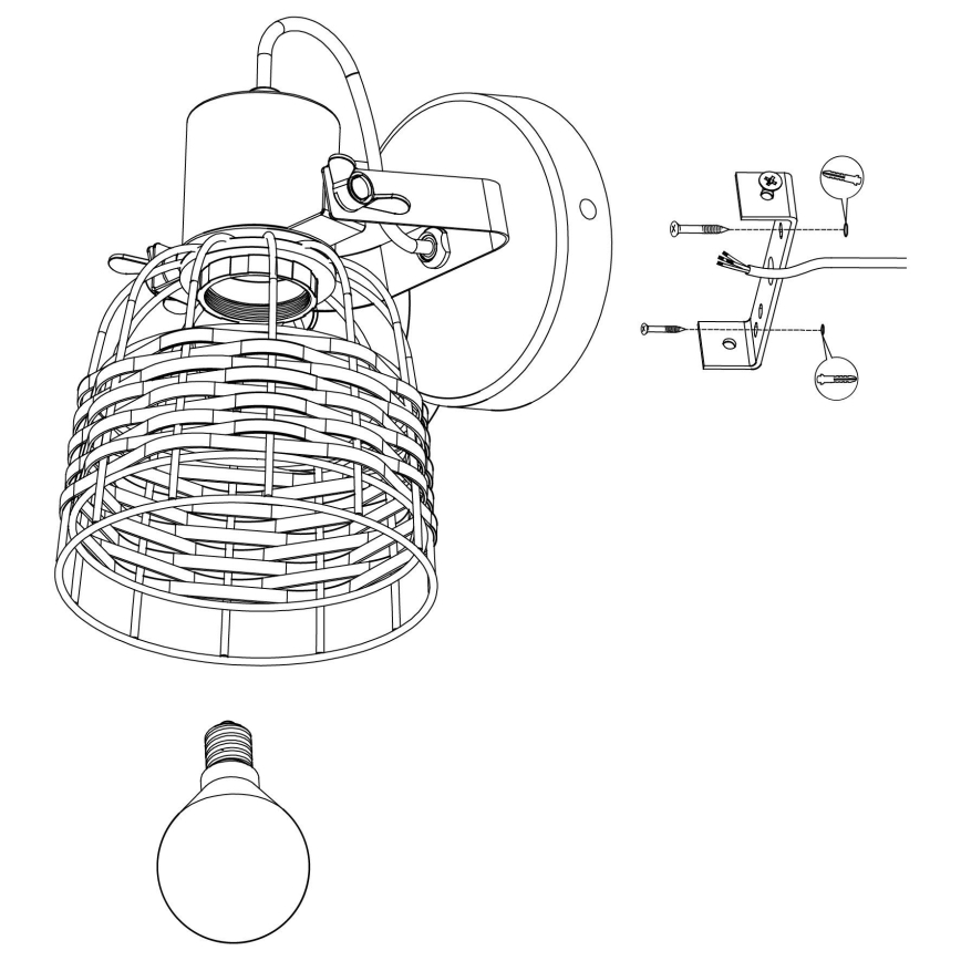 Eglo - Reflektorska lampa 1xE27/40W/230V