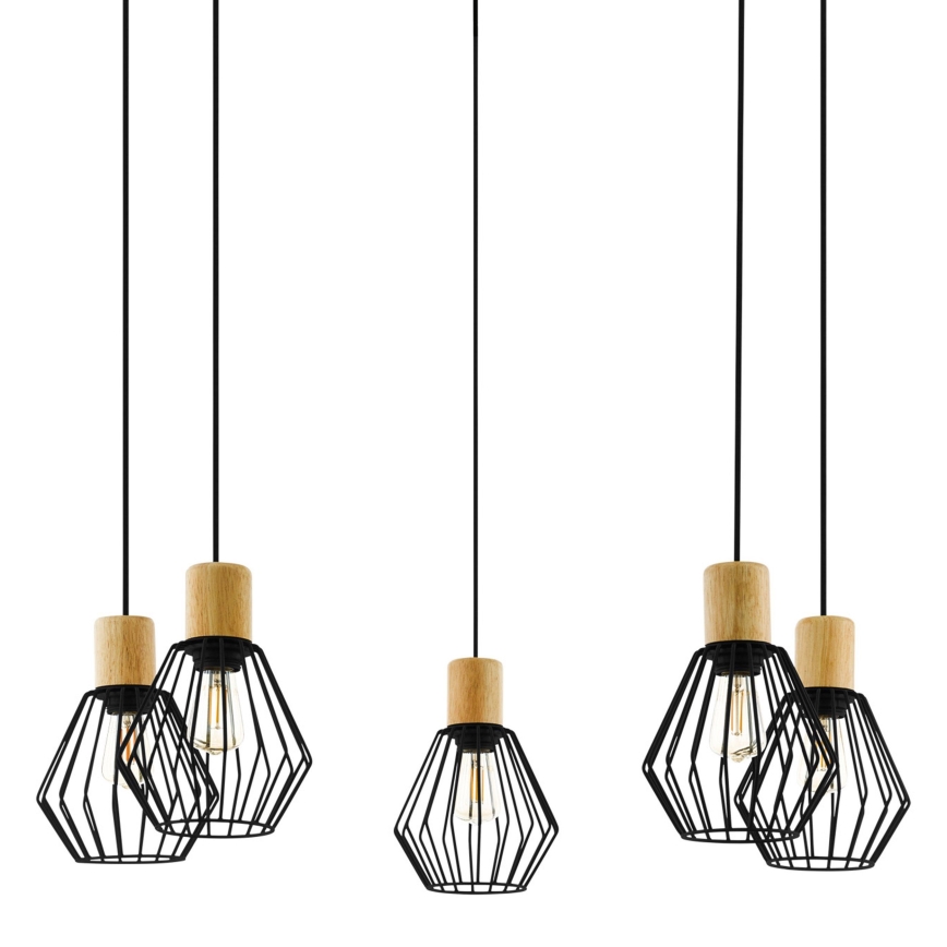 Eglo - Luster na sajli 5xE27/60W/230V pauk